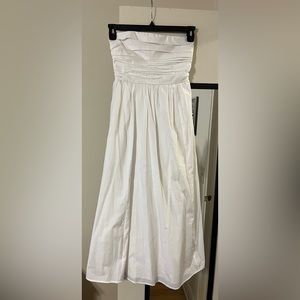 NWT Abercrombie and Fitch White Strapless Dress
